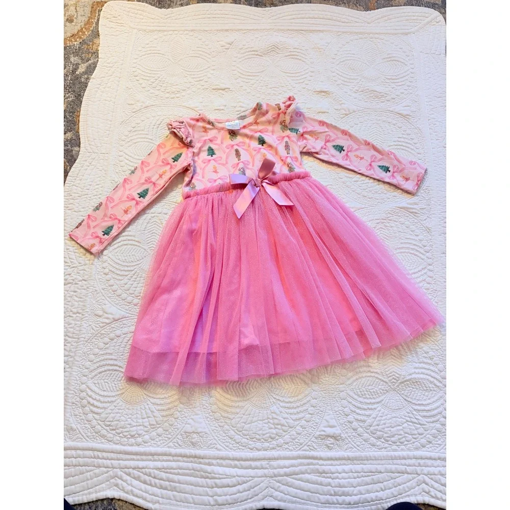 Sweet Wink Little Girl's Long Sleeve Nutcracker Trellis Tutu Tress Size 6Y